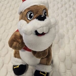 Jaag Beaver Buckee Santa Outfit Buc-ees 12" Plush 2022 Stuffed Animal Collect